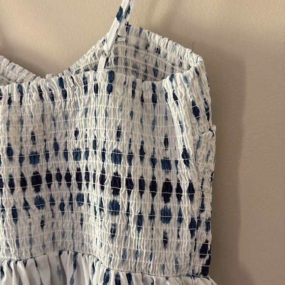 NWT Universal Thread Smocked Cut-Out Maxi Sundress Blue White Multicolor Size S - Picture 10 of 14